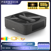 Formovie R1 Nano Ust Laser Projector Short Thorw 1200 ANSI Lumen 1080P HD Portable Home Theater Projectors Smart Outdoor Beamer