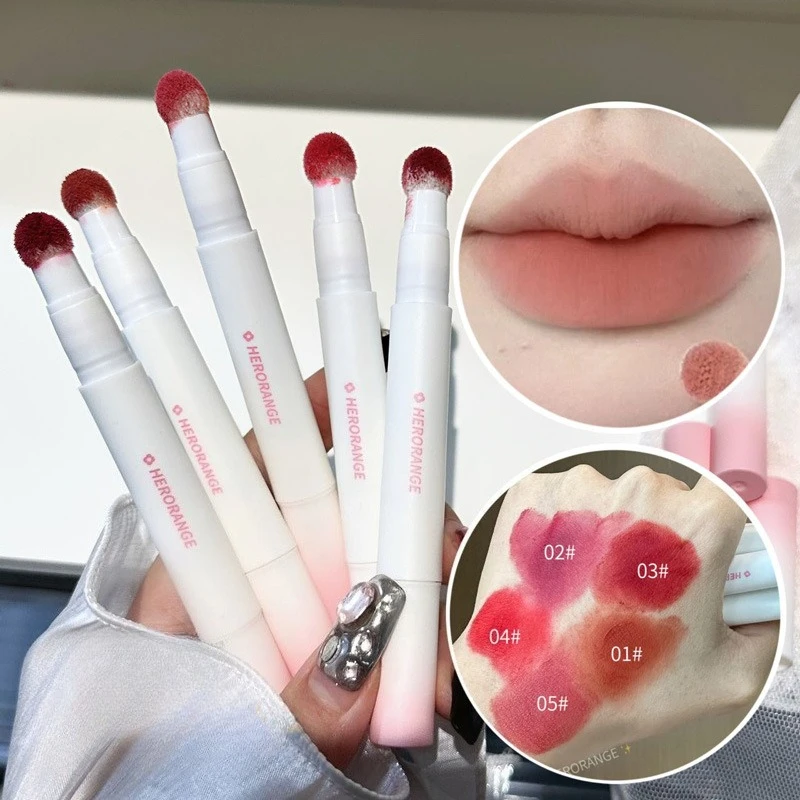 

Cushion Matte Lip Cream - Smooth & Long-Lasting Lip Stain, Non-fading, Transfer-proof, with Non-Drying Formula for Lip Caring