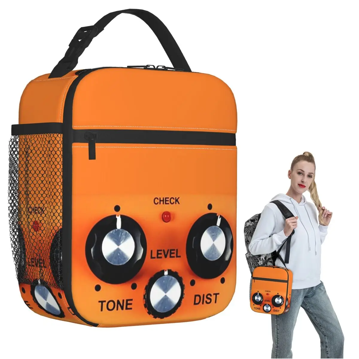 

Boss DS-1 Изолированная сумка для обеда с искажением для женщин и детей, герметичные коробки для еды, термосумка для обеда