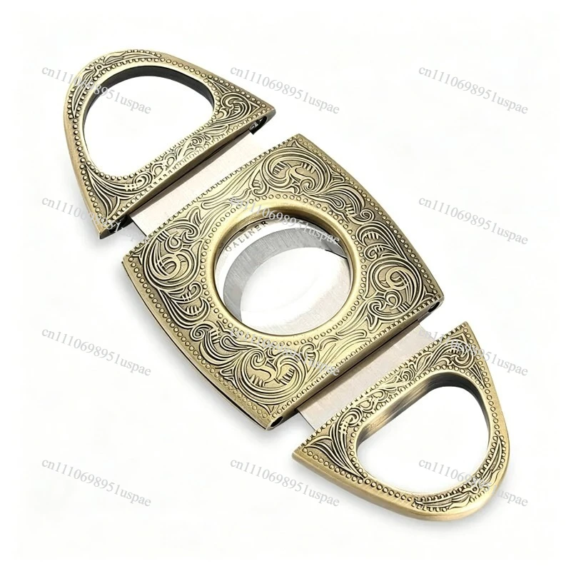 For Cigar Scissors Stainless Steel Scissors Cutting Tools Leather Case