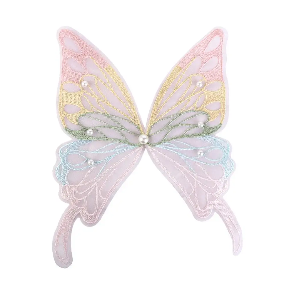 

Decoration Embroidery Organza Fabric Garment Sewing Embroidered Patch Clothing Stickers Butterfly Appliques Apparel Accessories