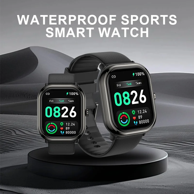 Comprehensive fitness smart watch Bluetooth calling blood oxygen heart rate monitoring sleep tracking waterproof sports modes