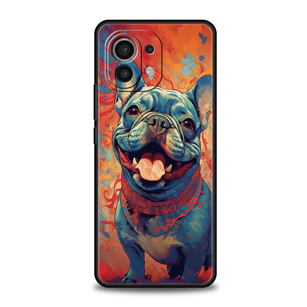 French Bulldog Phone Case for Xiaomi Mi 14 13 12 11 Ultra 13T 12T Poco C51 F3 F4 F5 X3 X4 NFC M3 Pro Lite 5G Silicone Cover Bags image 5