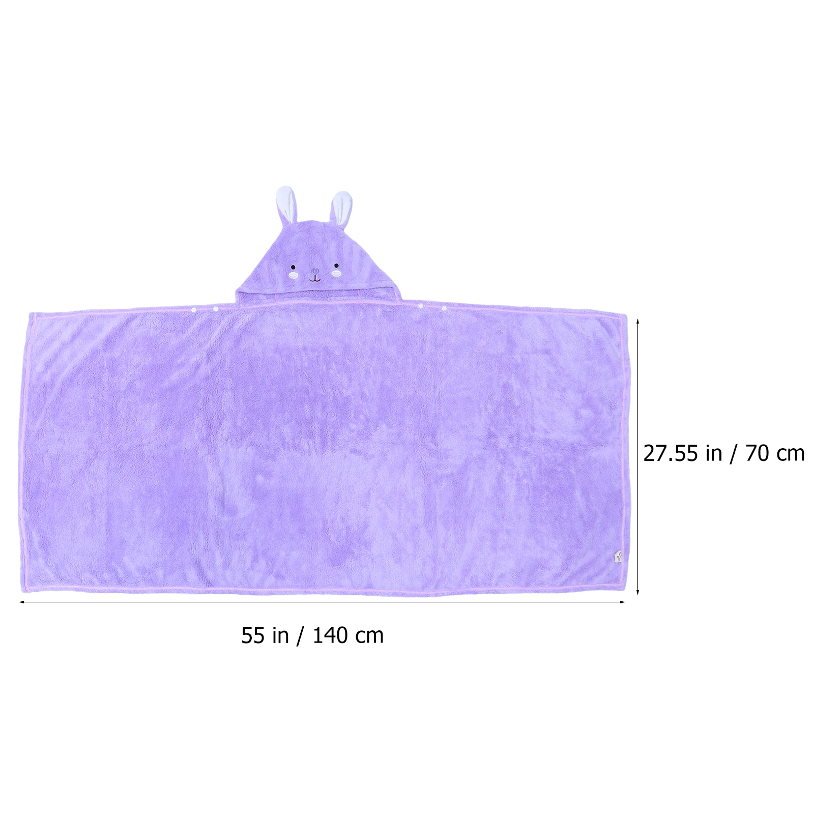 

1pc Lovely Cartoon Animal For Kids Hooded Bathrobe Soft Absorbent Children Bath Towel Fine Stitches Cute Design Comfortable
