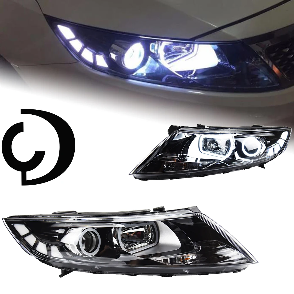 

AKD Car Styling Head Lamp for Kia K5 Headlights 2011-2014 Optima LED Headlight Angel Eye LED DRL Hid Bi Xenon Auto Accessories