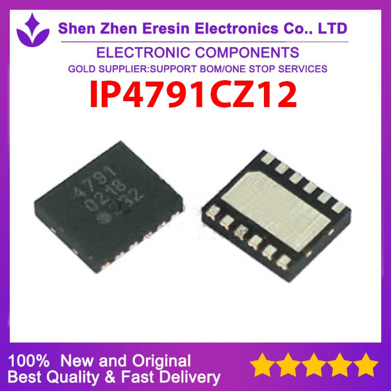 Free shipping  10PCS/LOT    IP4791CZ12   QFN-12       New and original