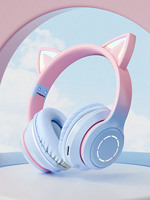 Wireless headset, long battery life, Jerry 5.3 upgrade, luminous cat ear wireless headset, mobile phone computer ipad universal