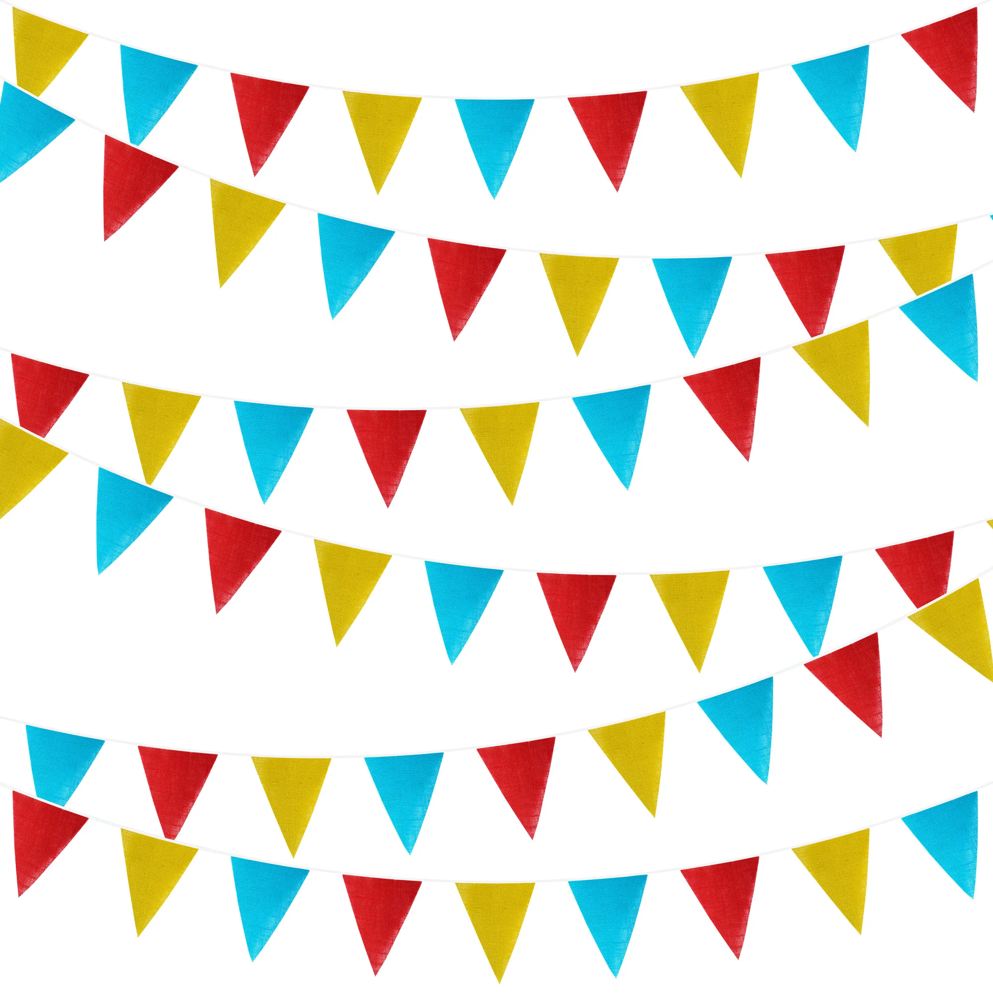 5M 16,4Ft 18 Wimpelketten aus Jute für Hochzeits- und Partydekoration, Vintage-Foto-Requisiten, Banner, Heim-, Babyparty- und Karnevalsgirlande – Detail 11