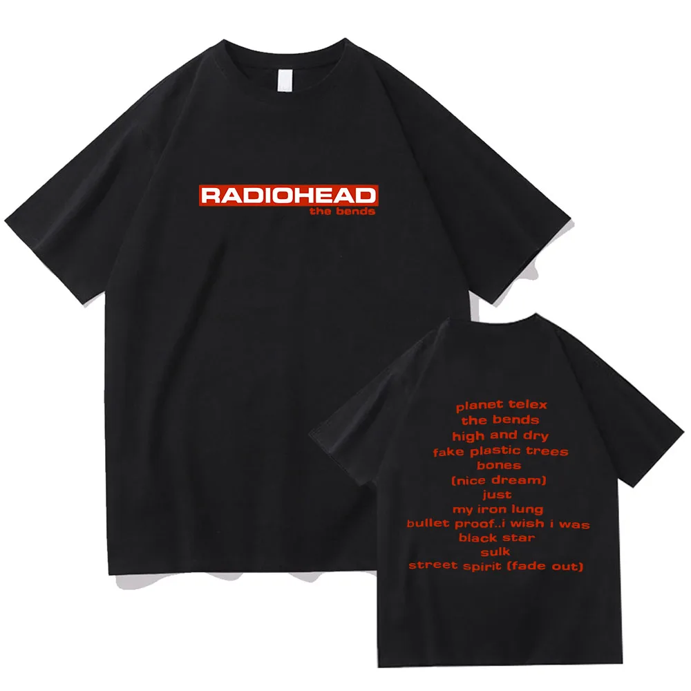 Radiohead Music Band Printing T-shirts Cotton High Quality Spring Tee-shirt Short Sleeve Women/Men Streetwear Tshirts Clothing