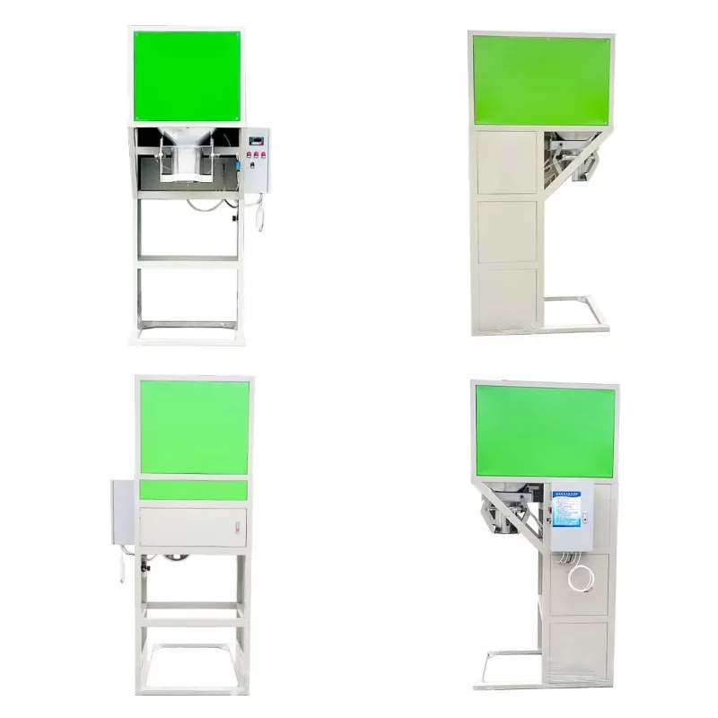 20kg 25kg 50kg Weighing Packaging Filler Nuts Peanuts Rice Grains Corn Beans Granule Packing Filling Machine and Sewing Sealer