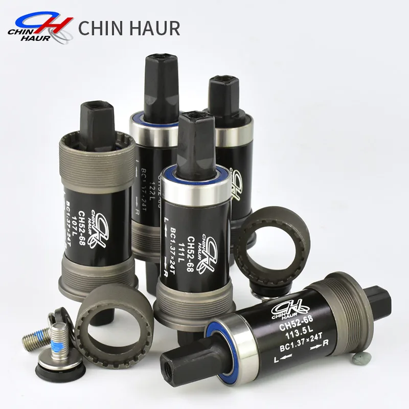 CHIN HAUR Mountain Bicycle Bottom Bracket 68*103 107 111 113.5 116 118 122 127mm BSA 68 English Threaded BB ISO With Tool Set