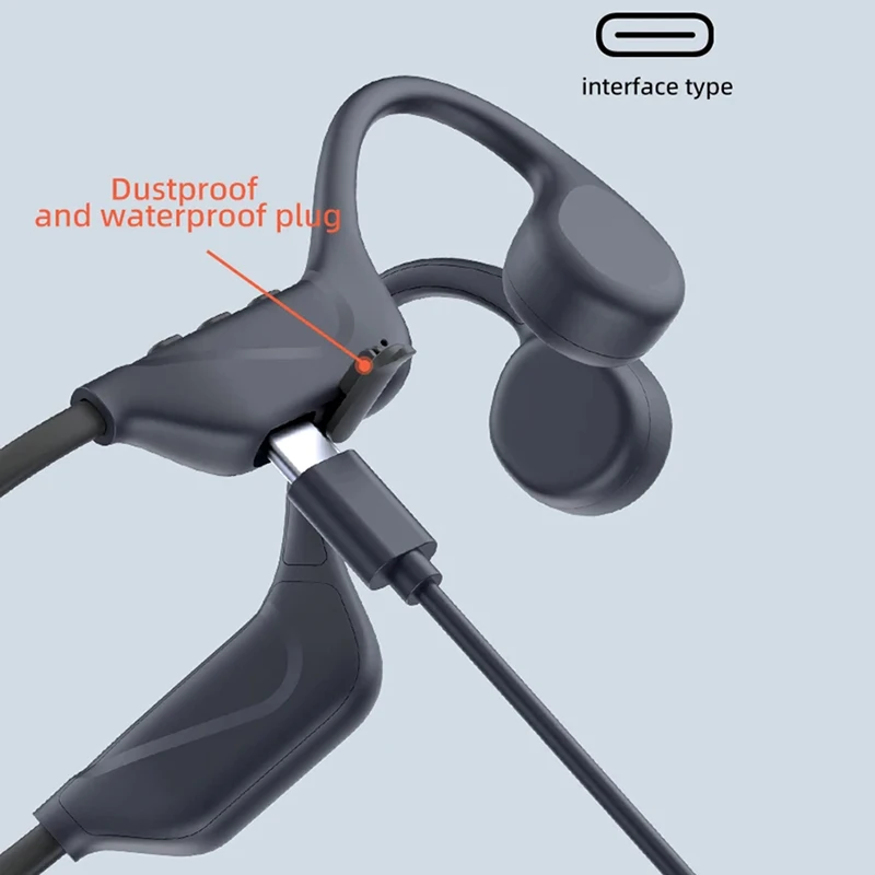 Xiaomi Bluetooth Knochenleitungs-Headset, 8 Stunden lange Akkulaufzeit, LPlay-Zeit, Anruf, Rauschunterdrückung, Laufen, Radfahren, Sport-Headsets