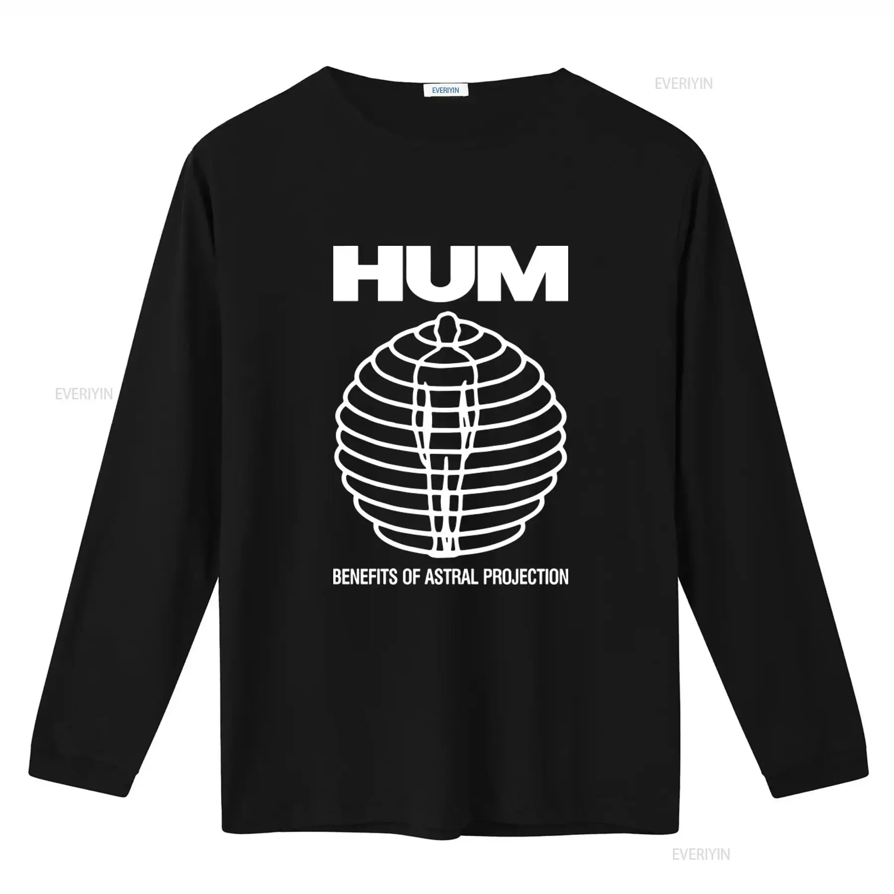 HUM Benefits of Astral Projection T Shirt Alternative Hardcore Rock Band Design 12 Inch XL Size vintage Washed Slightly