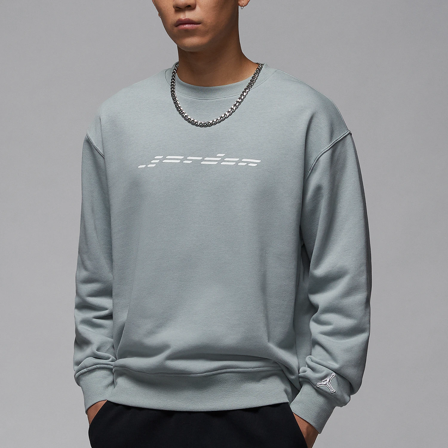 

Официальный мужской вязаный ветрозащитный свитшот Nike Jordan с круглым вырезом HQ4889-041