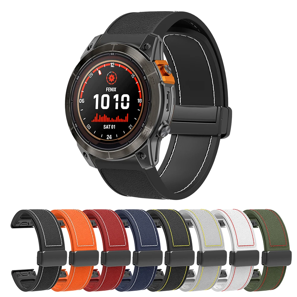 

Ремешок QuickFit 22 26 мм для Garmin Tactix 8/QUATIX 8/Fenix8 51 мм 47 мм 7 7X 6 6X Pro/Enduro 3/instinct 3 2X 970 965 Браслет