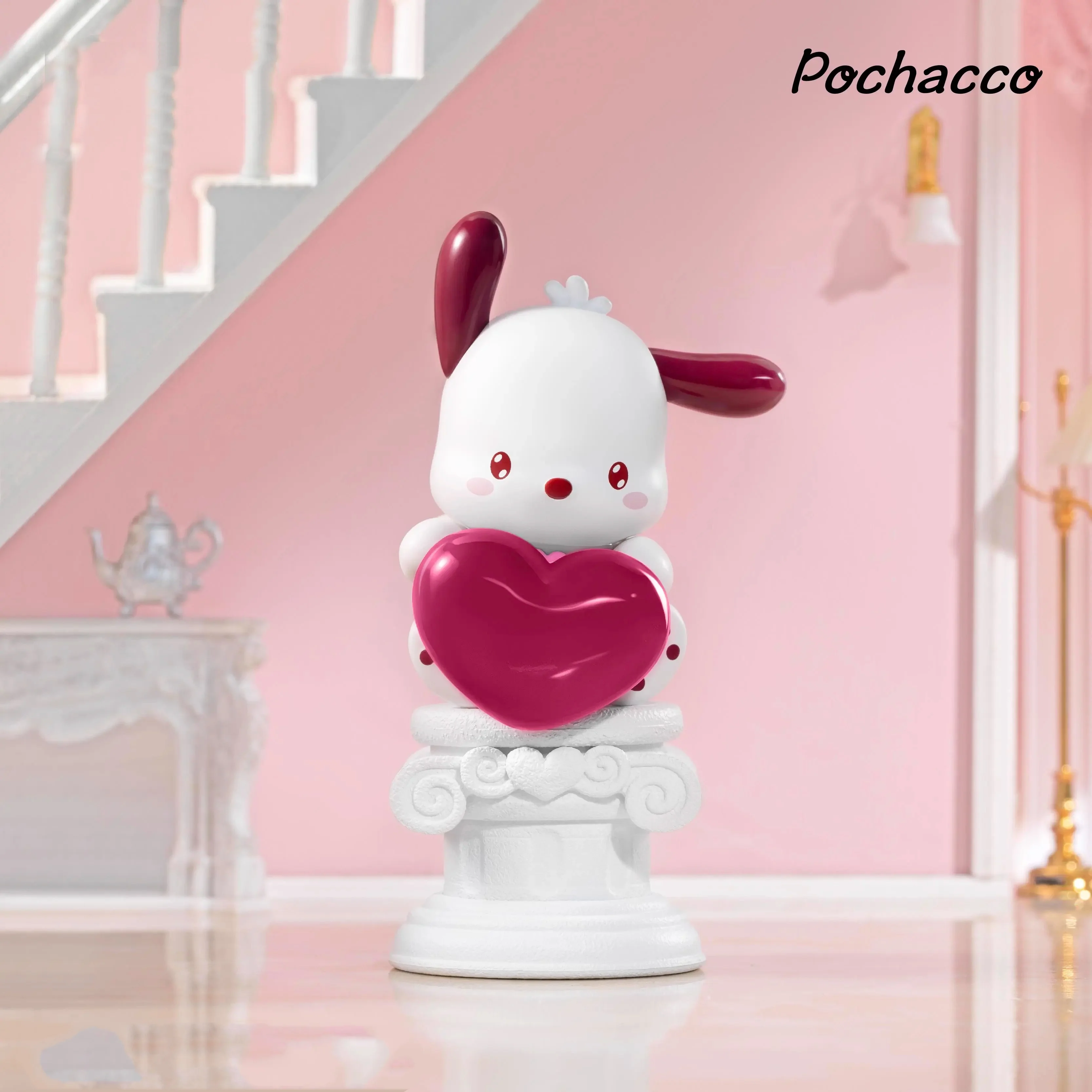 Sanrio Love Cupid Walentynkowy limitowany zestaw niespodzianek, modna figurka na biurko, ozdoba, wykwintny prezent, Hello Kitty, Kuromi, Pochacco