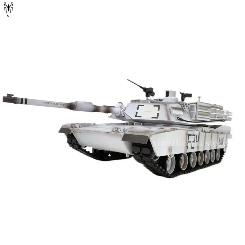 Tanque de batalla por infrarrojos Henglong Us M1a2 Abrams, tanque de control remoto, modelo con caja de ondas de acero Rc, regalo para amigos, nuevo, 2024