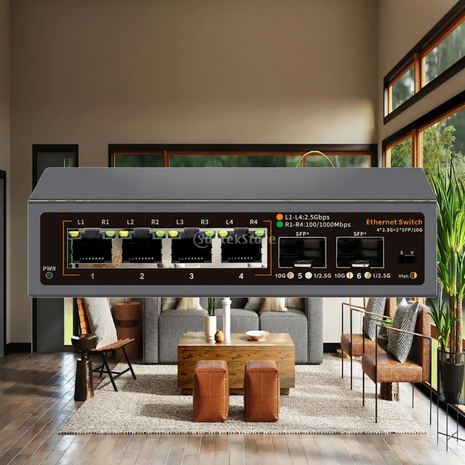 commutateur-ethernet-25g-avec-ports-de-liaison-montante-sfp-commutateur-reseau-25g-haute-vitesse-avec-ports-sfp-boitier-metallique-voyants-led
