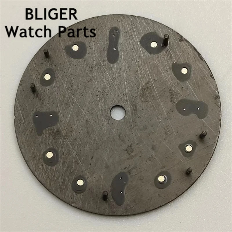 BLIGER 29mm Watch Dial Black Green Blue White Dial Green Luminous Fit NH35 NH36 ETA2824 2836 PT5000 Miyota Mingzhu DG Movement