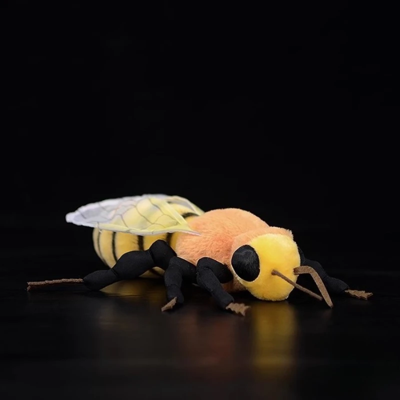 

Insect series lovely bee soft stuffed plush toy simulation animal throw pillow sofa cushion children birthday Gift