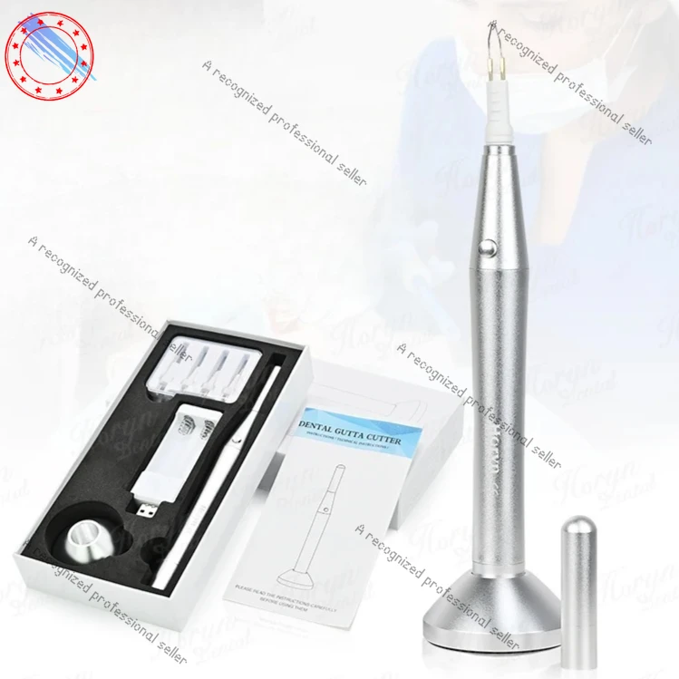 

B Premium Wireless Endo Gutta Percha Cutter Tooth Gum Dissolved Breaker Cutta + 8 Heating Tips Root Canal Therapys Lab Equipment