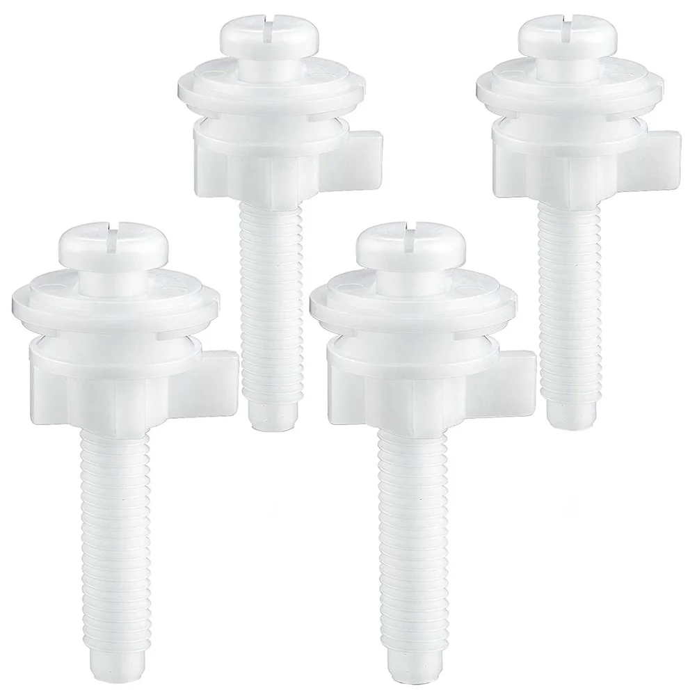 

4 Pcs Toilet Seat Cover Fixing Screw Pom Plastic Smooth Surface Durable Practical Bathroom Accessories Replacement Part