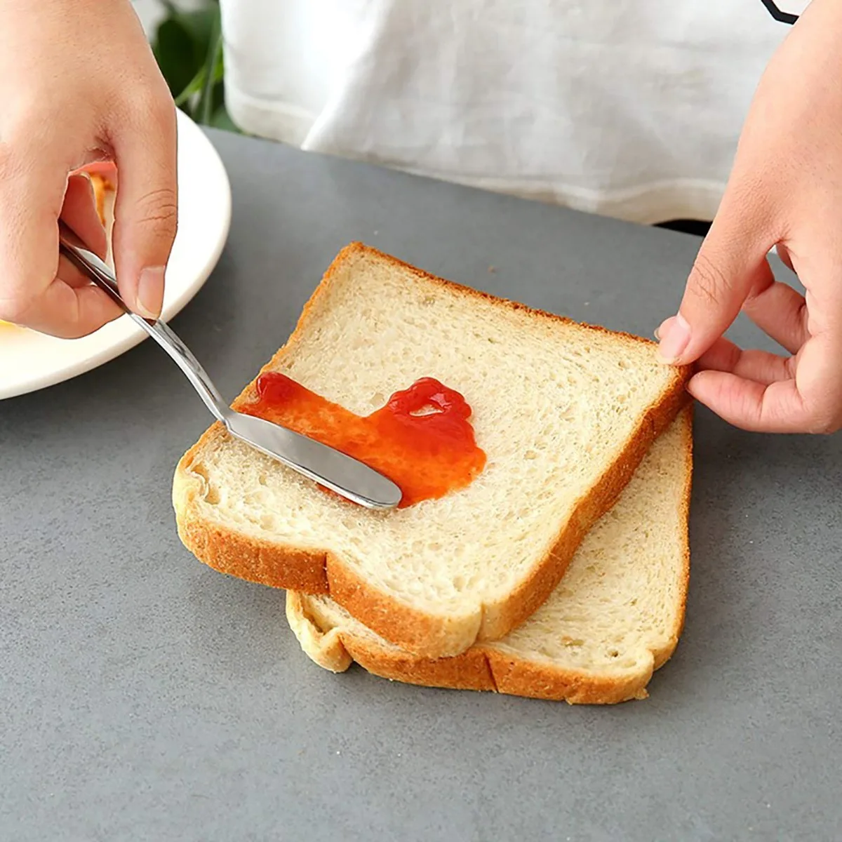 Cheese Spreader Knife Set Stainless Steel Butter Knife Small Sandwich Condiment Jam Bread Cream Canape Knives Spatula Spreaders