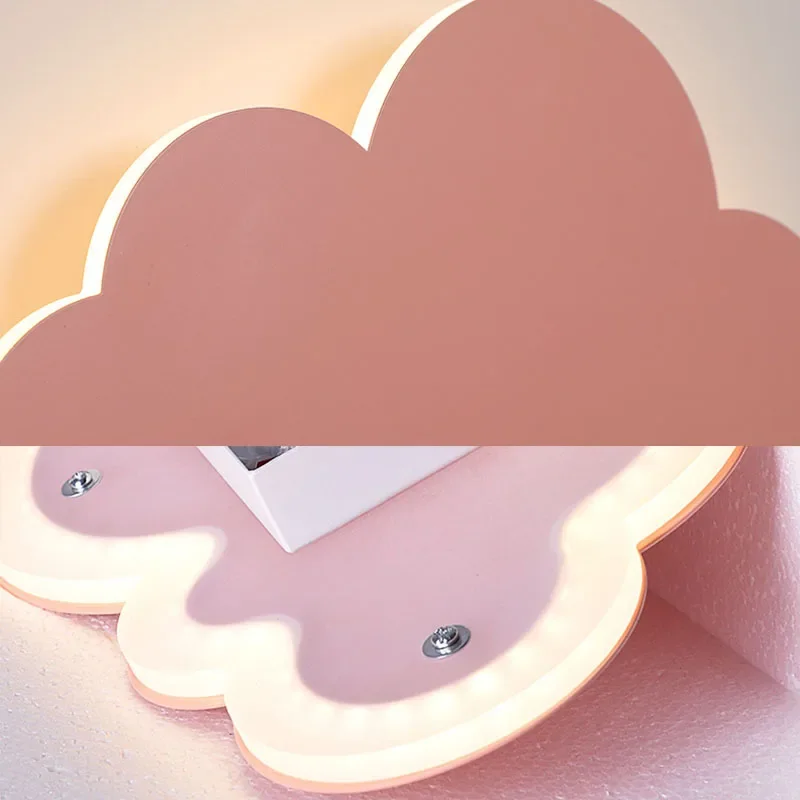 Imagem -06 - Nordic Cloud Design Led Lâmpada de Parede Decoração Interior Acrílico Luzes Sconce Lâmpadas Kids Bedside Quarto das Crianças