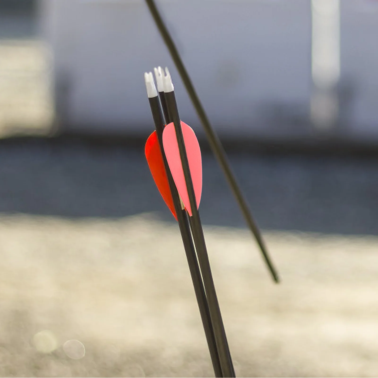 

Small Vanes Outdoor Archery Props Red Droplet 20pcs Arrow Fletchings Plastic Replace Professional for