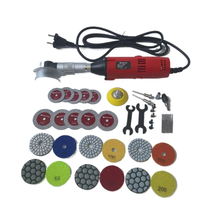 Industrial Grade Mini Micro Angle Grinder Electric Tile Cutting & Grinding Machine 220V 90Degree Elbow Seam Cleaning Tool