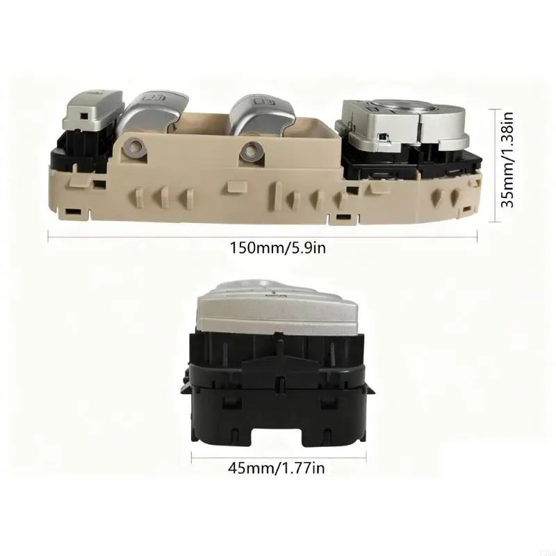 تغيير نافذة كهربائية شديدة التحمل باللون الأسود، تعديل دقيق للسائل 72XB #6