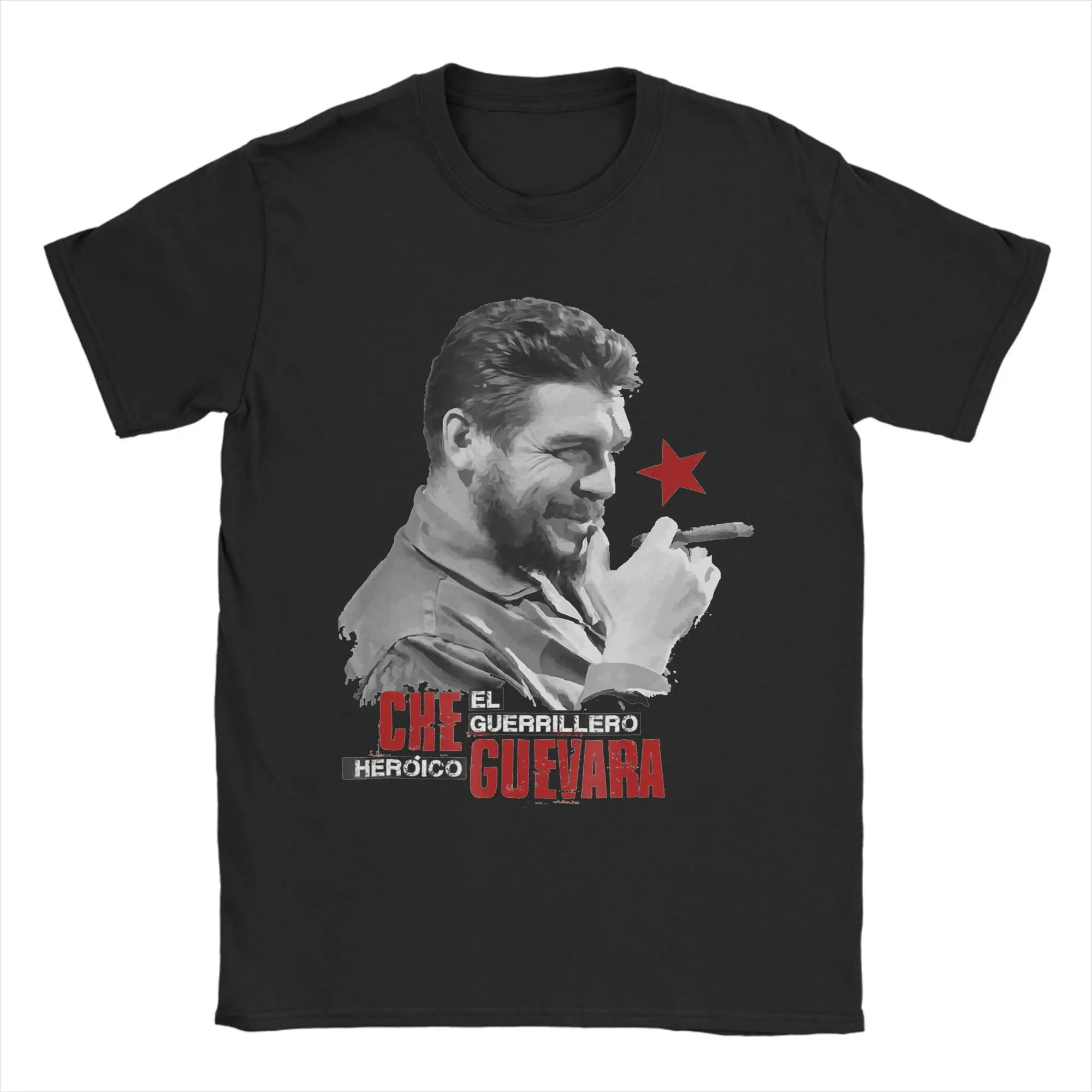 Che Guevara  T-Shirts for Men Women  Vintage 100% Cotton Tee Shirt O Neck Short Sleeve T Shirt Printed Clothing