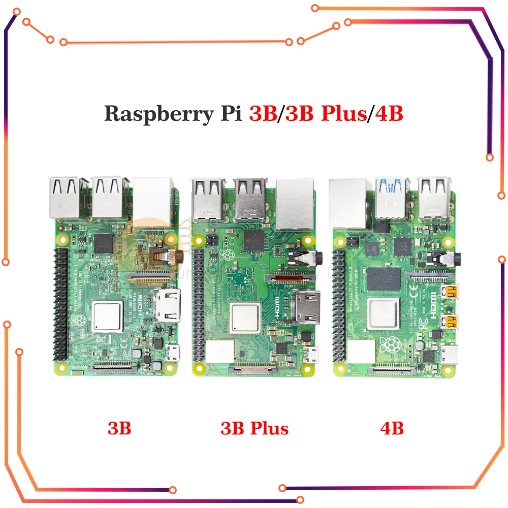 

Original Raspberry Pi 3 Model B Plus/Raspberry 3 Model B Board 1.4GHz 64-bit Quad-core ARM Cortex-A53 CPU with WiFi & Bluetooth