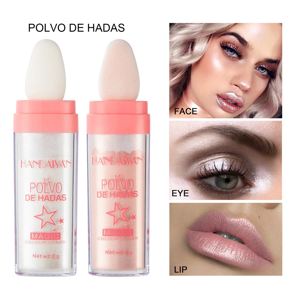 

Natural Brightening Face Highlighter Contouring Blush Powder Blendable Face Powder Kit Long Lasting-Shimmering Natural Look