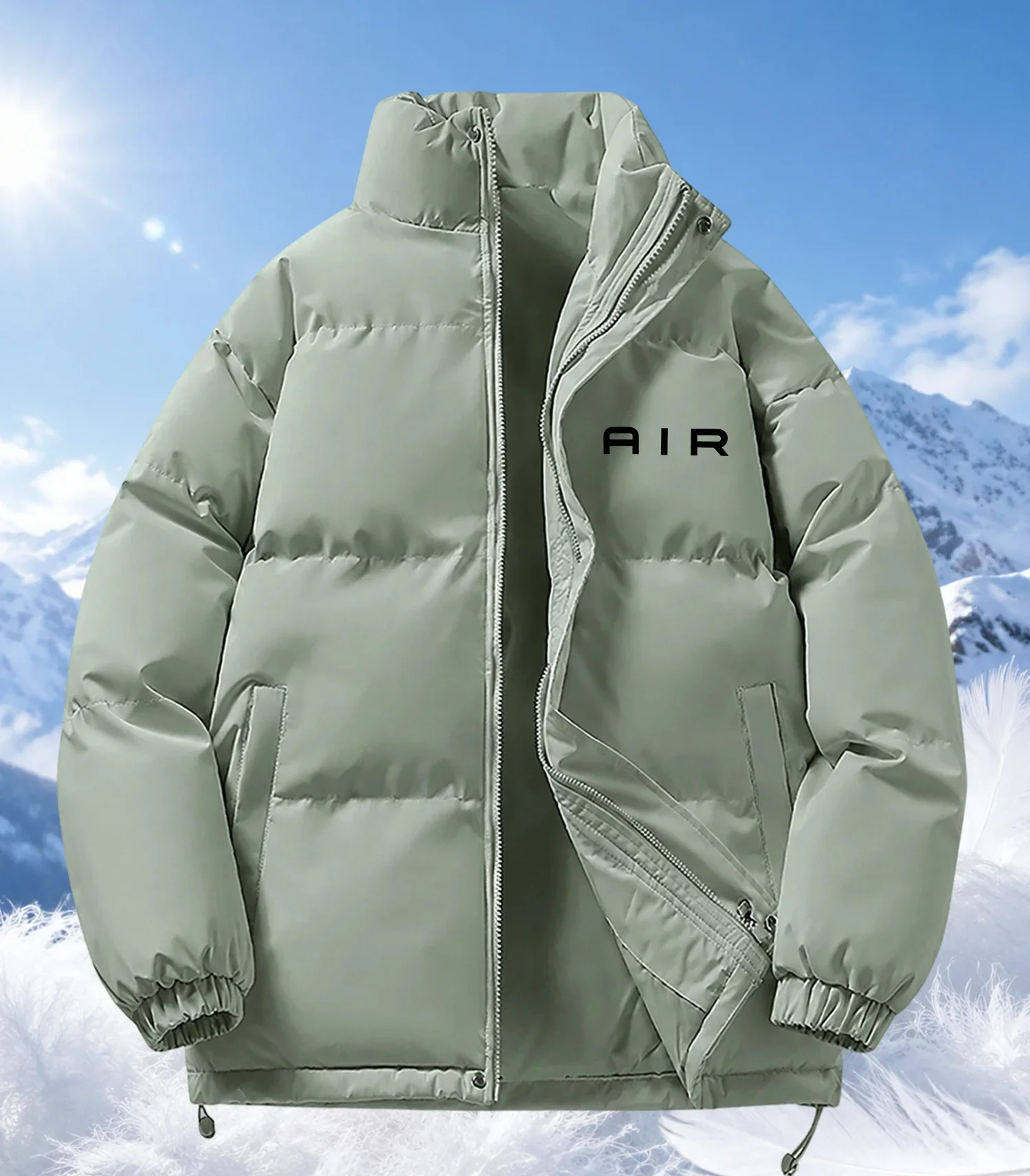 Winter Down Jacket Men's Quilted Down Jacket Fashionable Thickened Couples' Style Women's Hong Kong-Style Loose-Fit Down Coat