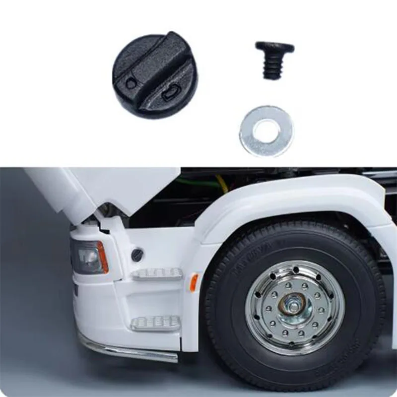 Simulation Fuel Tank Cap Urea Cover for 1/14 Tamiya RC Dump Truck SCANIA 770S 56368 56371 Car Accessories