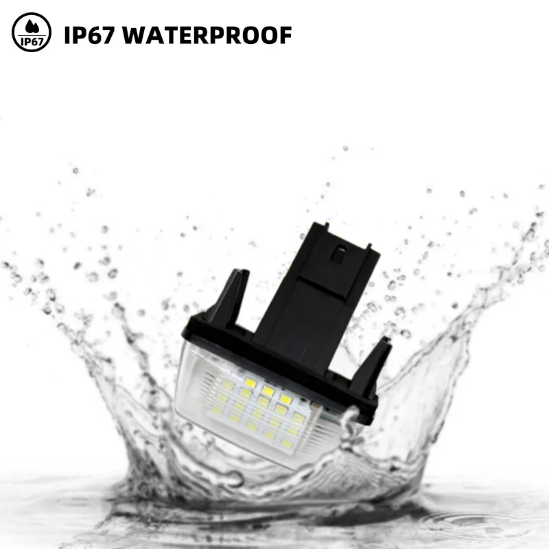 2 قطعة سيارة LED رقم الترخيص لوحة ضوء لسيتروين C3 C4 C5 بيرلينجو ساكسو كسارا بيكاسو لبيجو 206 207 306 307 308 5008 #3