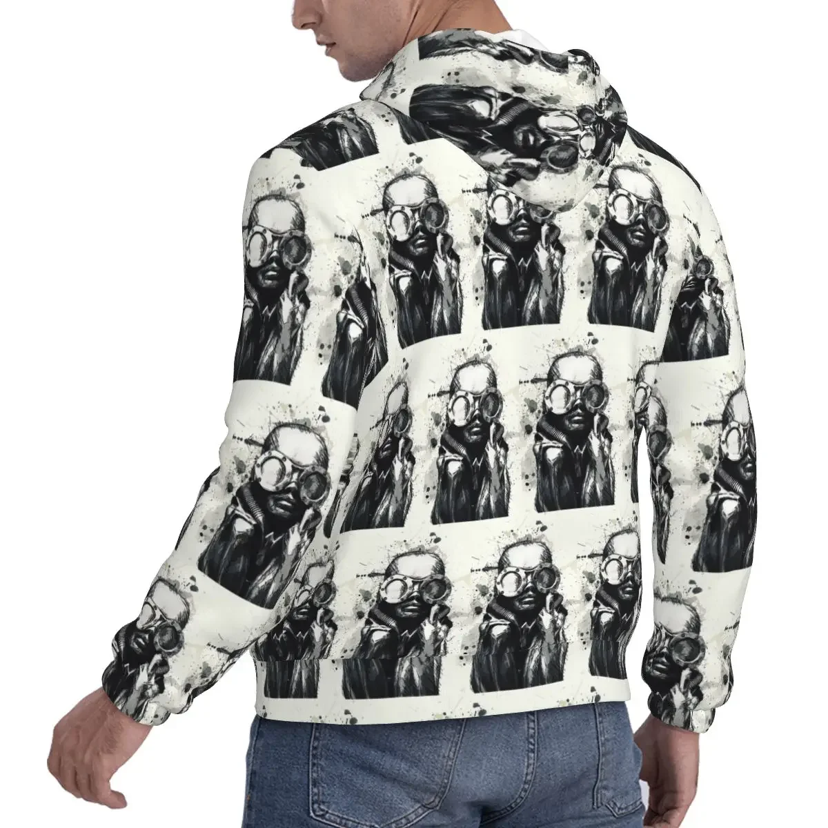 Hr Giger Li اللوحة هوديس الهيب هوب البلوز الخريف الشتاء الرجال النساء بلوزات طويلة الأكمام بلايز #4