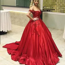 Suitable for festivals V-neck Dress For Women Lace Vintage Prom Dresses Vestido De Festa Off The Shoulder Party Evening Dress
