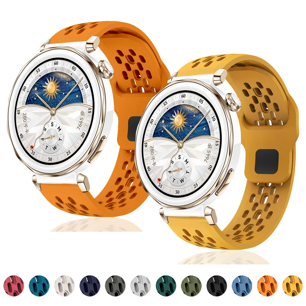 화웨이 워치 GT5 프로용 팔찌, 부드러운 통기성 스트랩, 남녀 공용, 범용 밴드, GT5 프로, GT5 18mm, 42mm, GT5 41mm