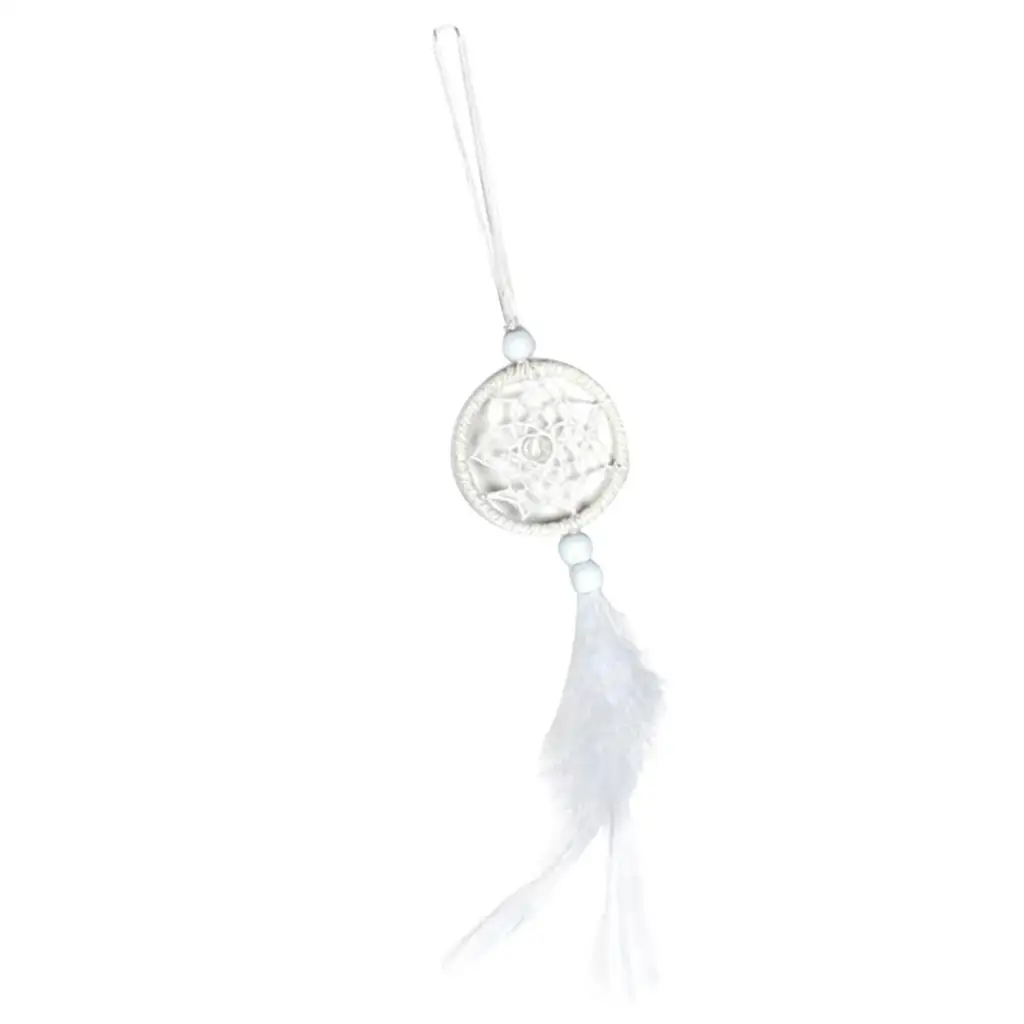 White Dreamcatcher Wind Chimes Indian Pendant Dream Catcher Hanging Decor