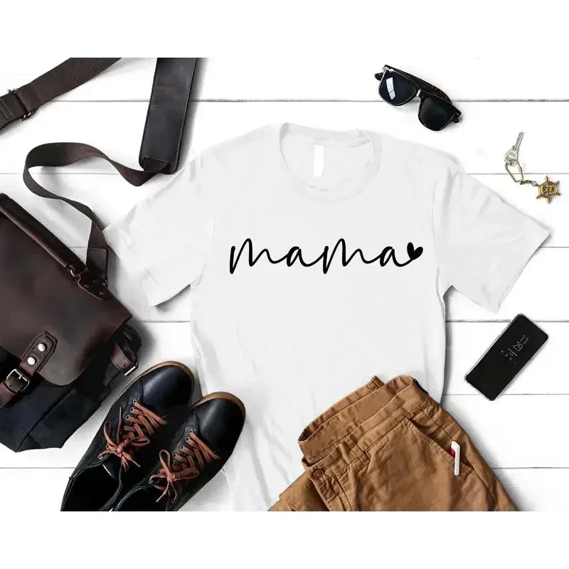 Mama T Shirt Mothers Day Birthday For Mom New Valentine Minimalist Pregnancy Reveal Mimi