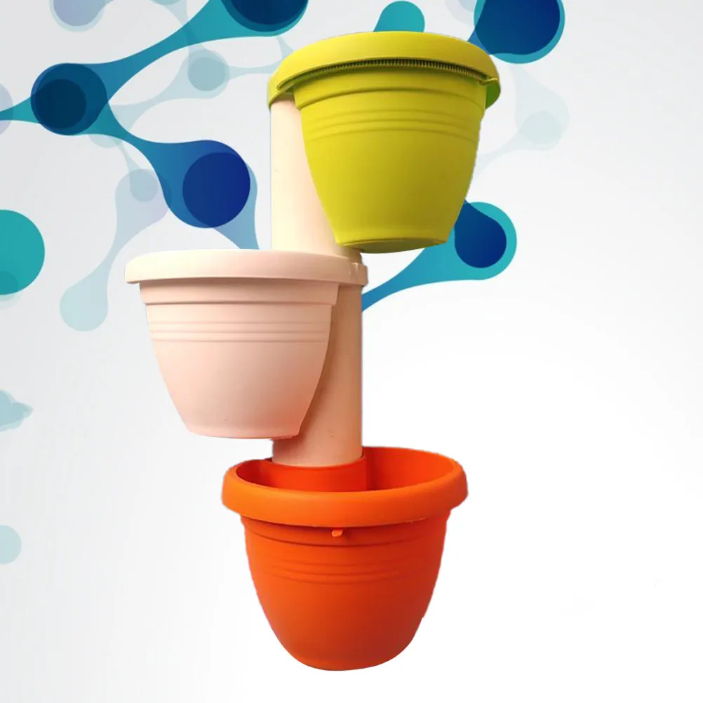 

3Pcs Drain Pipe Planter Hanging Flowerpot for Plants Flowers Vertical Flower Pot with Drainage Holes Home Store Decoration Gift