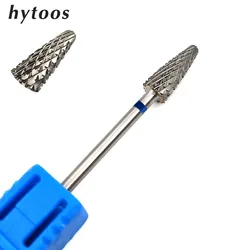 HYTOOS Cone Tungsten Carbide Burrs Nail Drill Bit 3/32