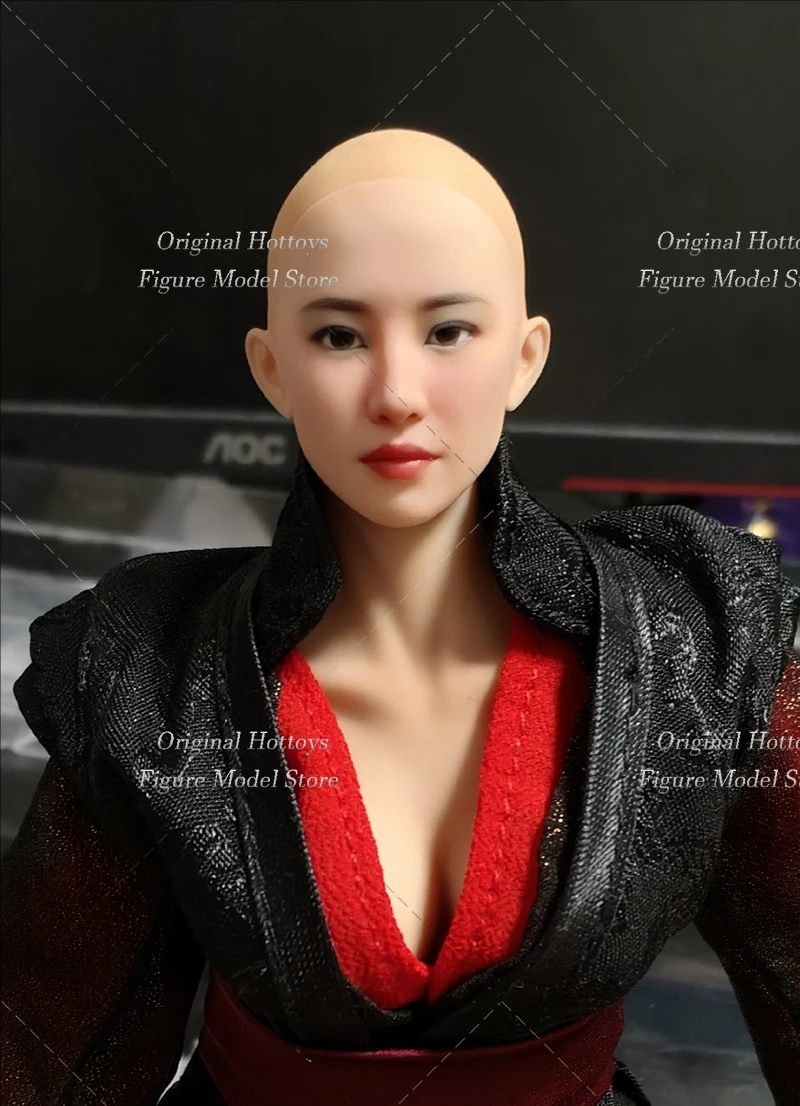 Sculpture de tête de soldat pour femmes, échelle 1/6, cristal Liu, Style classique, Sculpture de tête de beauté adaptée au corps de figurine d'action de 12 pouces, en Stock