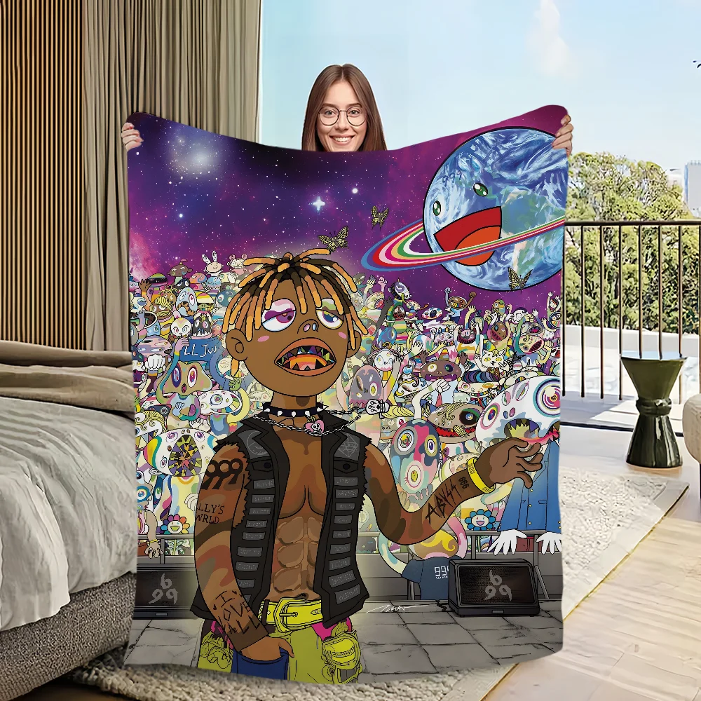 Rapper Hip Hop J-Juice W-WRLD Blanket Blanket for Couch Sofa Travel Home Hiking Picni Bed Beding Flannel Blanket birthday gift