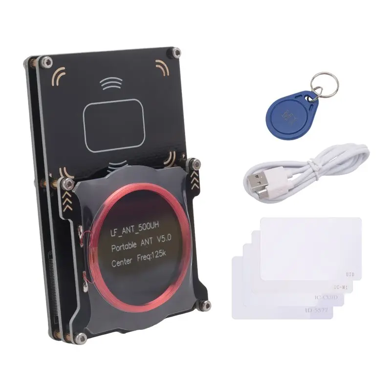 [NEW!】 Proxmark3 512M RFID Card Reader Burner Easy V5.0 RDV4 Memory IC ID Card Copier Duplicator Integrated Antenna Decryptor