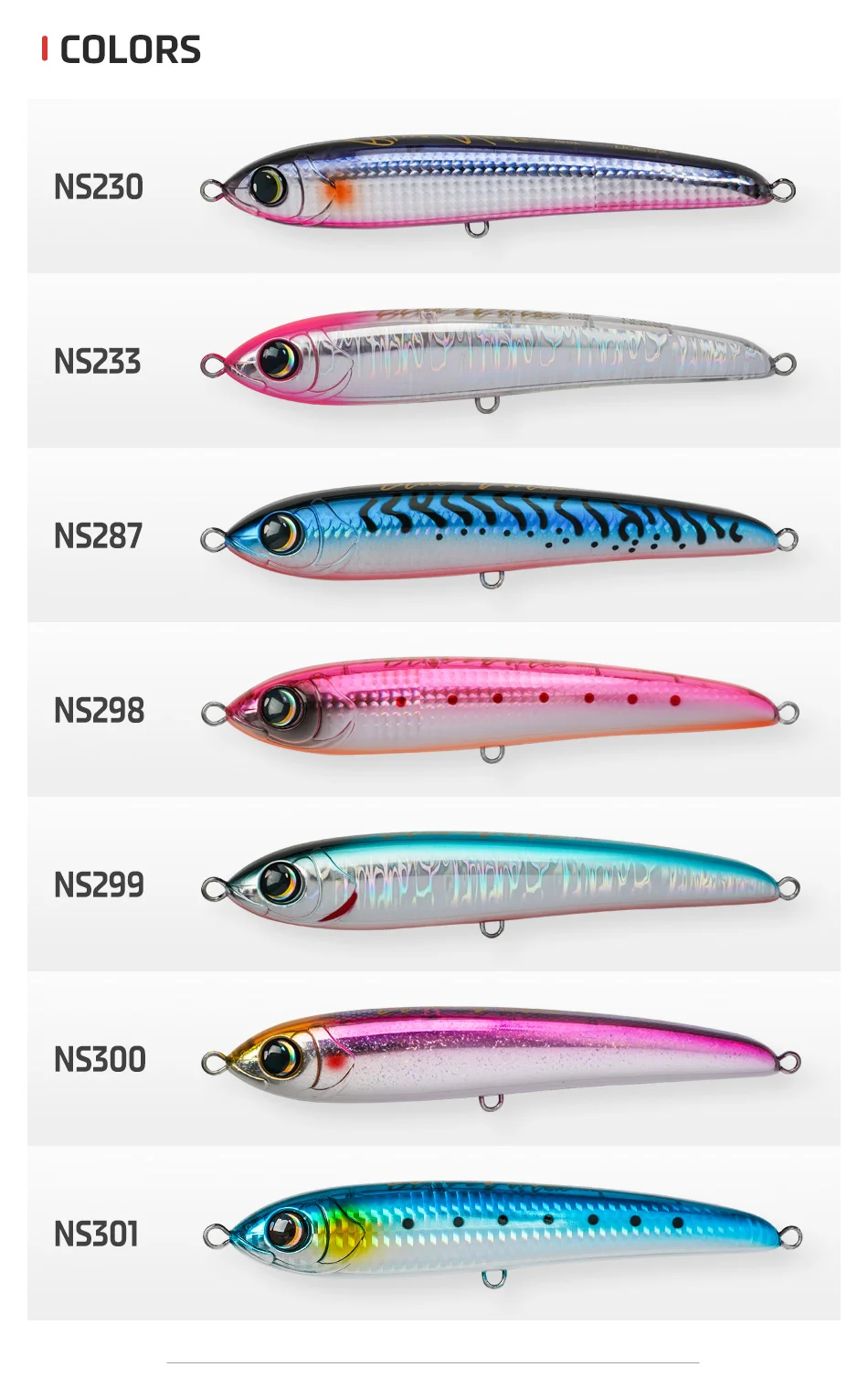 NOEBY Blue Vortex Schwimmender Stickbait 160mm 46g Pencil-Köder mit Rollender Aktion Salzwasser-Hardbait – Detail 8