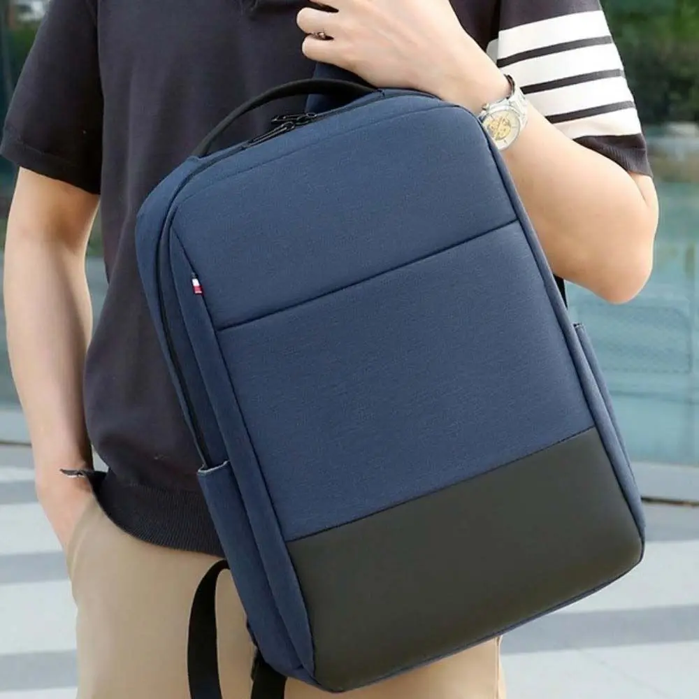 Duży plecak męski z tkaniny Oxford z portem ładowania USB, torba szkolna dla studentów, plecak streetwearowy do rekreacji i podróży, plecak outdoorowy.