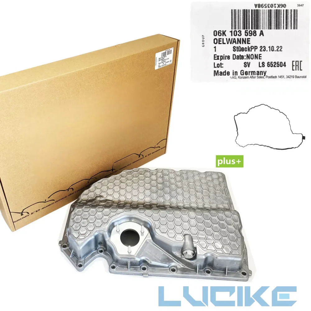 

Genuine OEM 06K103598A Lower Oil Pan & Gasket Kit For VW Golf GTI Audi A3 S3 1.8L 2.0L 2015 2016-2018 06K103600R, 06K103600AE
